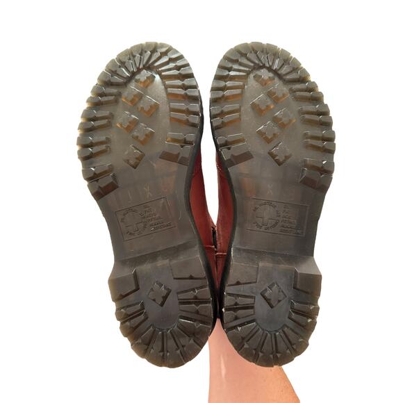 Dr. Martens Women's Tan Farrier 2976 Leonore Faux Fur-Lined Chelsea Boots Size 7 - Picture 9 of 10